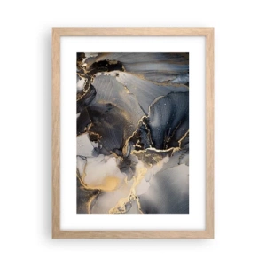 Pôster com moldura de carvalho claro - A vida da pedra - 30x40 cm