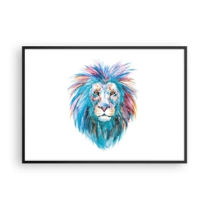 Pôster com moldura preta - Aura eletrizante - 100x70 cm