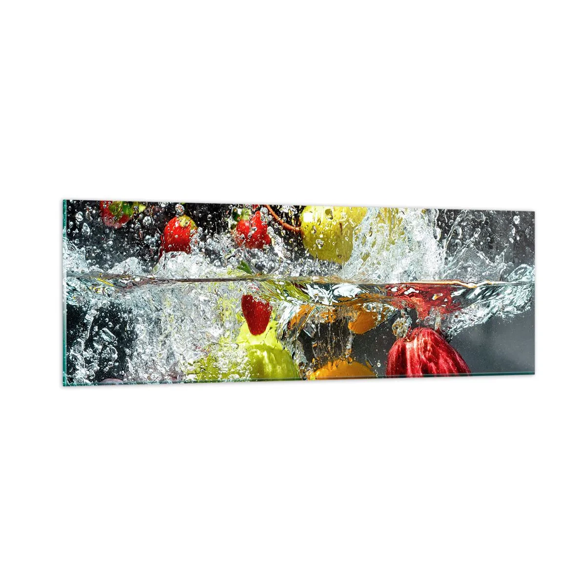 Quadro em vidro - Refresco de frutas - 90x30 cm