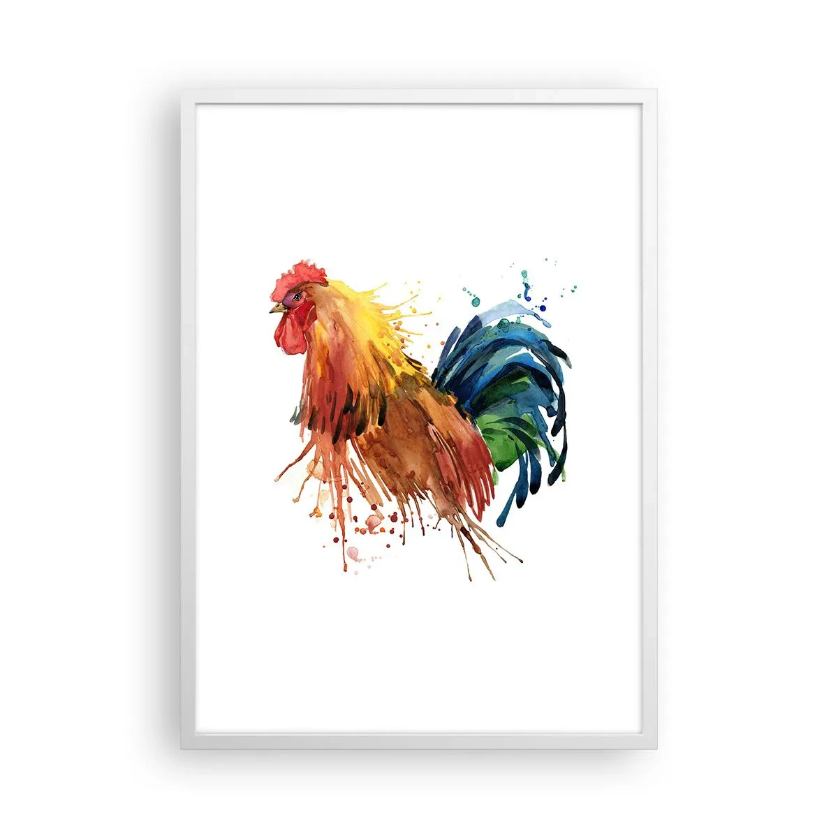 Pôster em moldura branca - Manto real, orgulho real - 50x70 cm