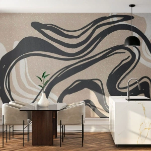 Papel de Parede Premium Sand - Expressão multiplicada - Minimalismo, Boho, escandinavo - 300x210 cm