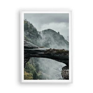 Pôster em moldura branca - A aventura está prestes a começar - 70x100 cm