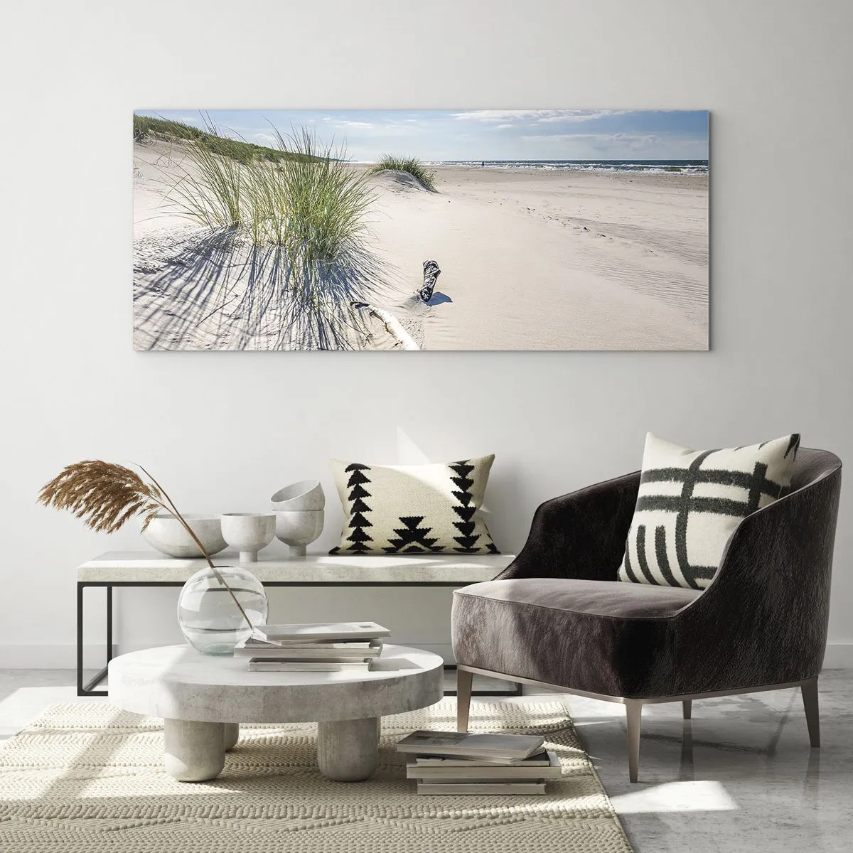 Quadro em vidro - A mais bonita? do Báltico - 120x50 cm