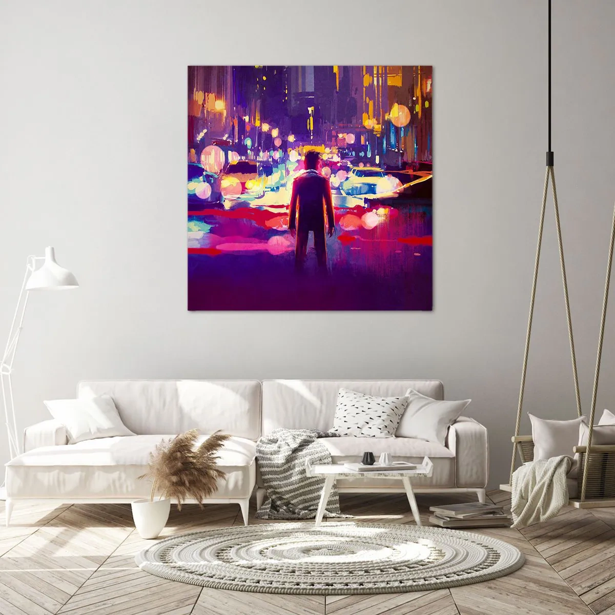 Quadro em tela - Imerso na luz - 40x40 cm