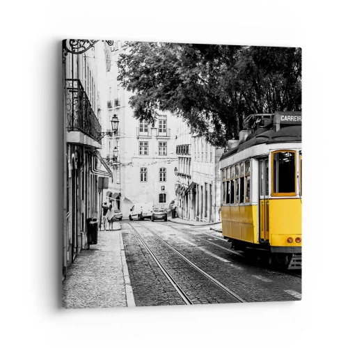 Quadro em tela - E o fado ao fundo - 40x40 cm