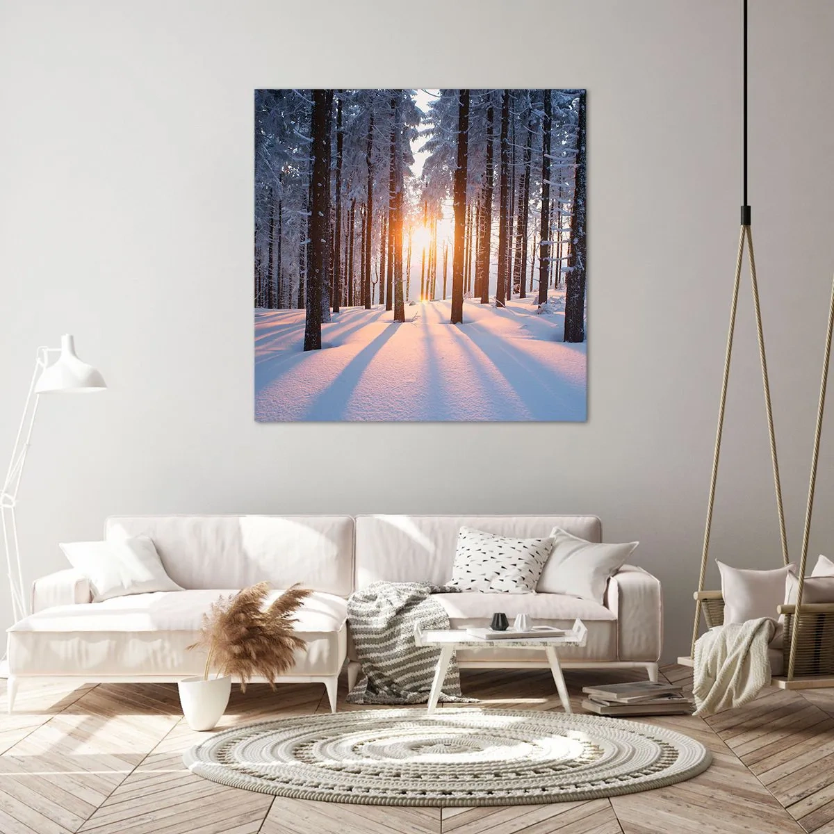 Quadro em tela - Preto no branco - 30x30 cm