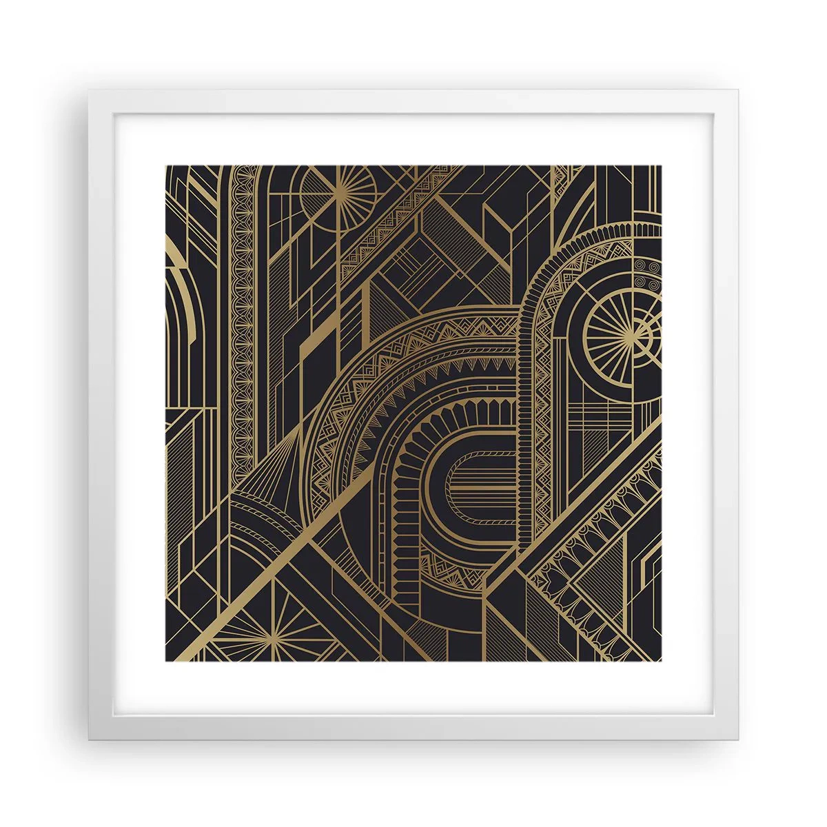 Pôster em moldura branca - Conceitos, ideias, planos - 40x40 cm