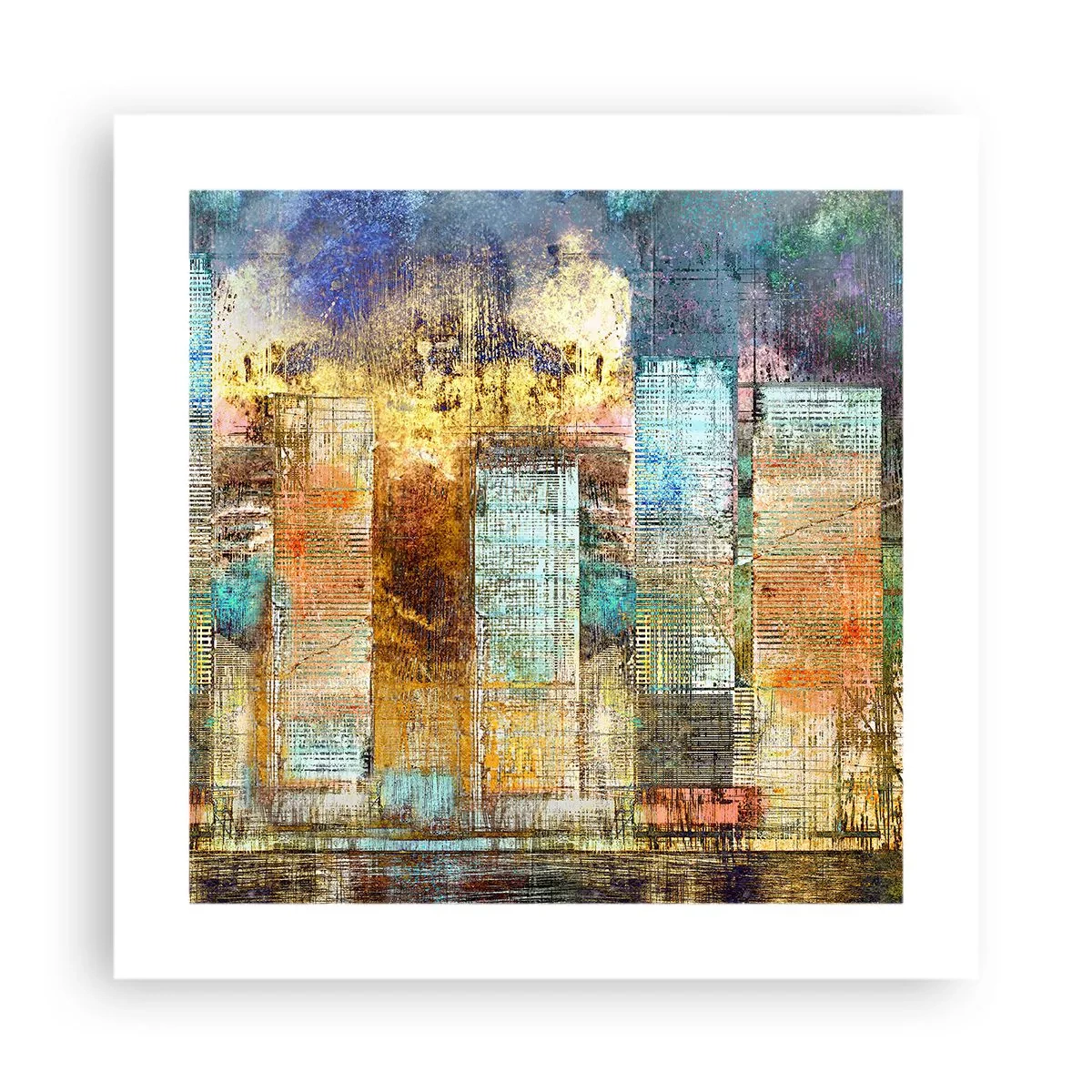 Pôster - Uma metrópole ensolarada - 40x40 cm
