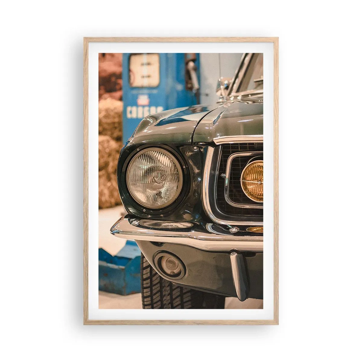 Pôster com moldura de carvalho claro - Encontro com uma lenda - 61x91 cm