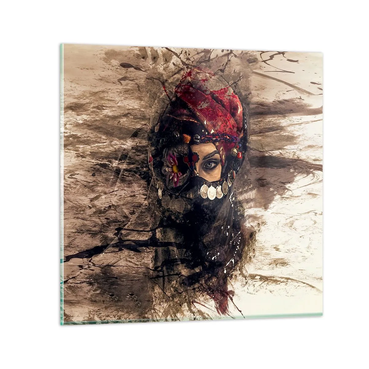 Quadro em vidro - Perturbador, para dizer o mínimo - 70x70 cm