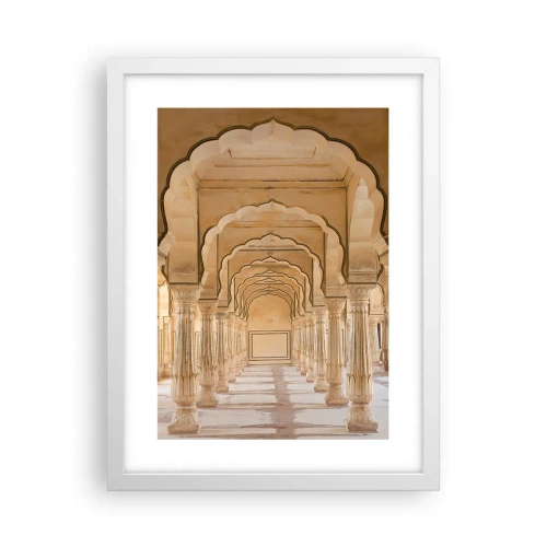 Pôster em moldura branca - No palácio do marajá - 30x40 cm