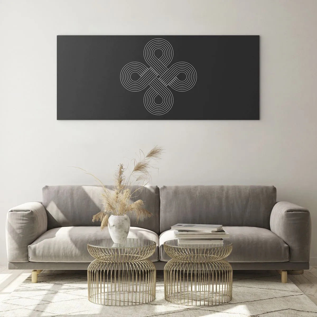 Quadro em vidro - No espírito celta - 120x50 cm
