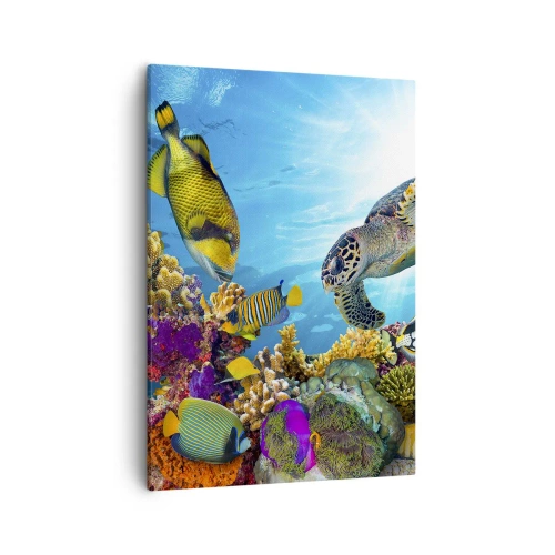 Quadro em tela - Alameda dos corais - 50x70 cm