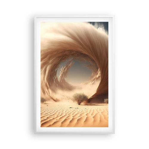 Pôster em moldura branca - Portal aberto - 61x91 cm