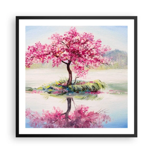 Pôster com moldura preta - A festa da Primavera - 60x60 cm