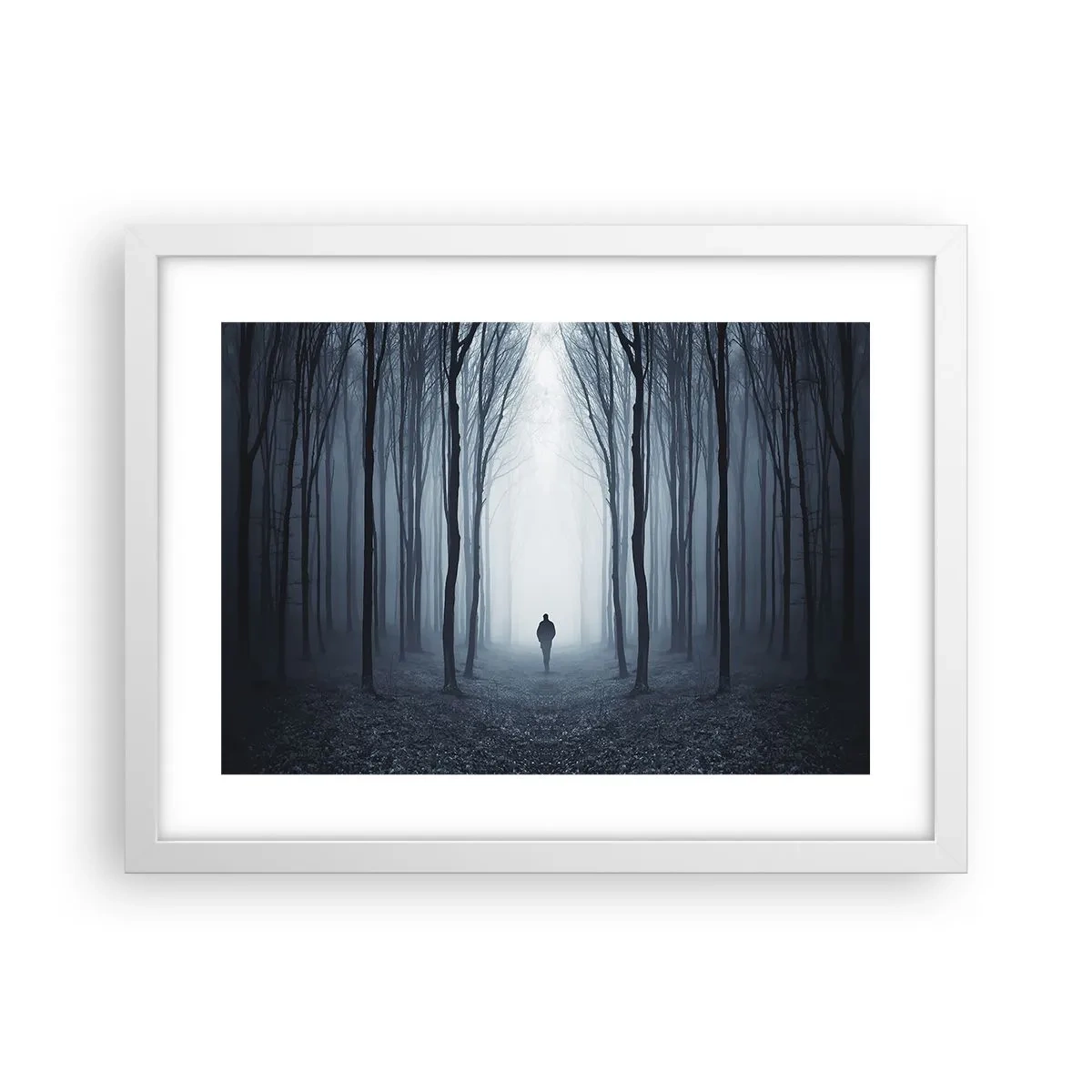 Pôster em moldura branca - Tudo simples e claro - 40x30 cm