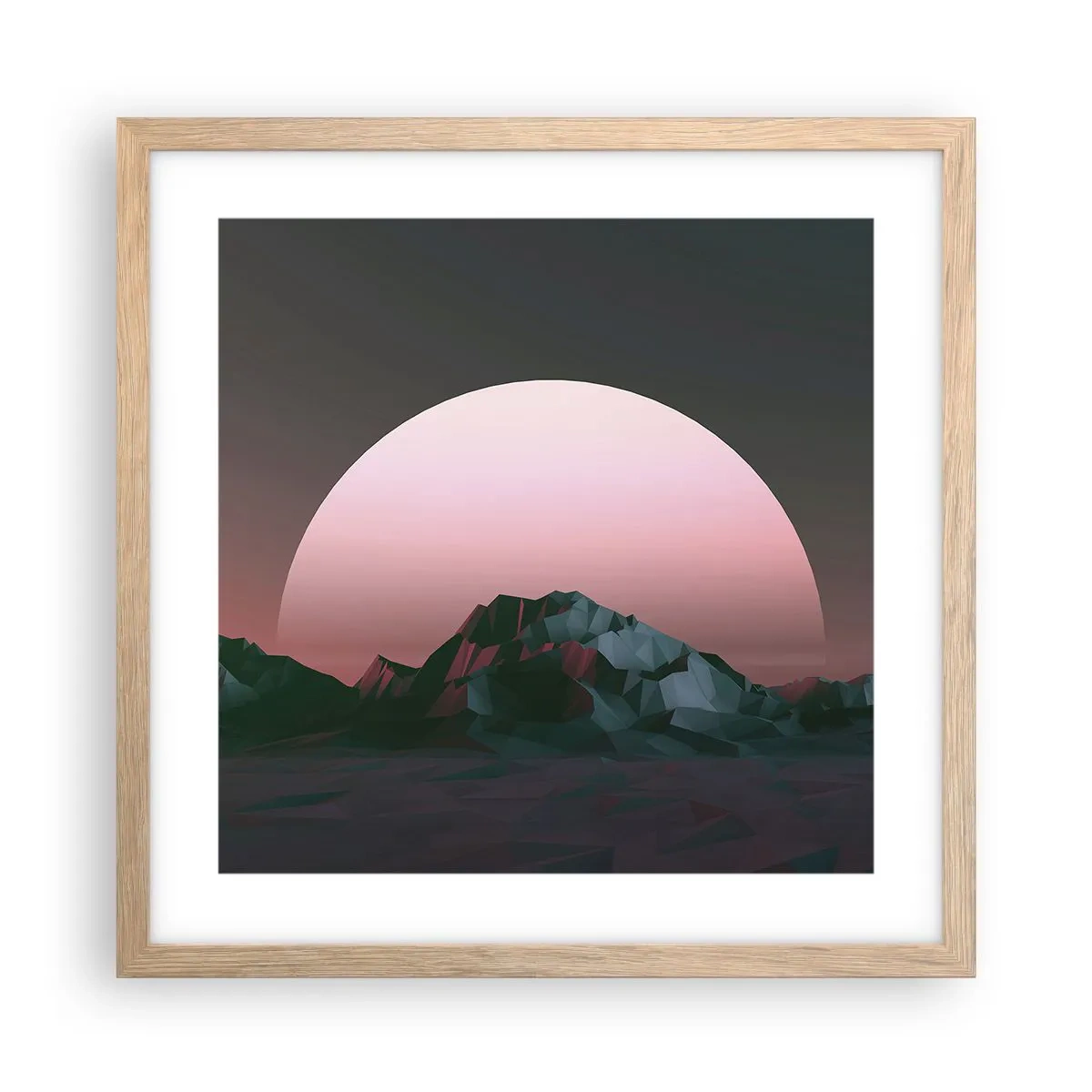 Pôster com moldura de carvalho claro - Numa galáxia vizinha - 40x40 cm