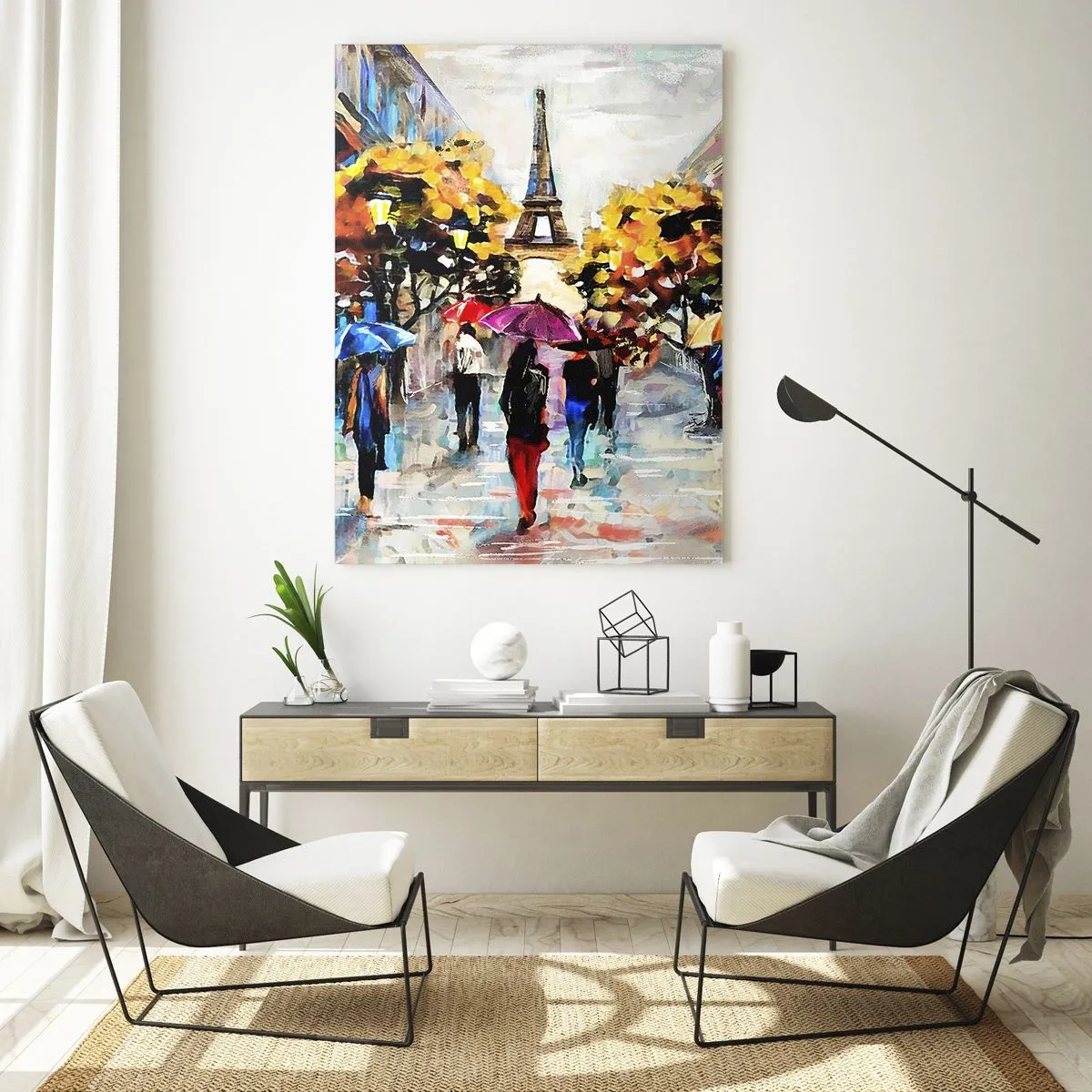 Quadro em vidro - Especialmente bonita no outono - 50x70 cm