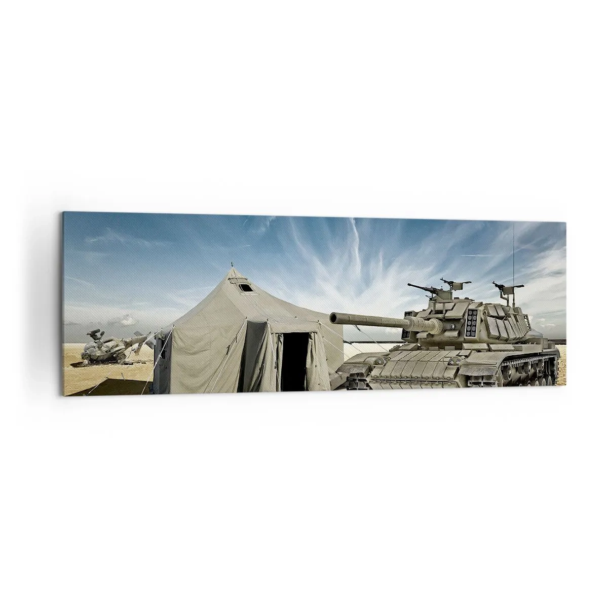 Quadro em tela - Sonho militar - 160x50 cm