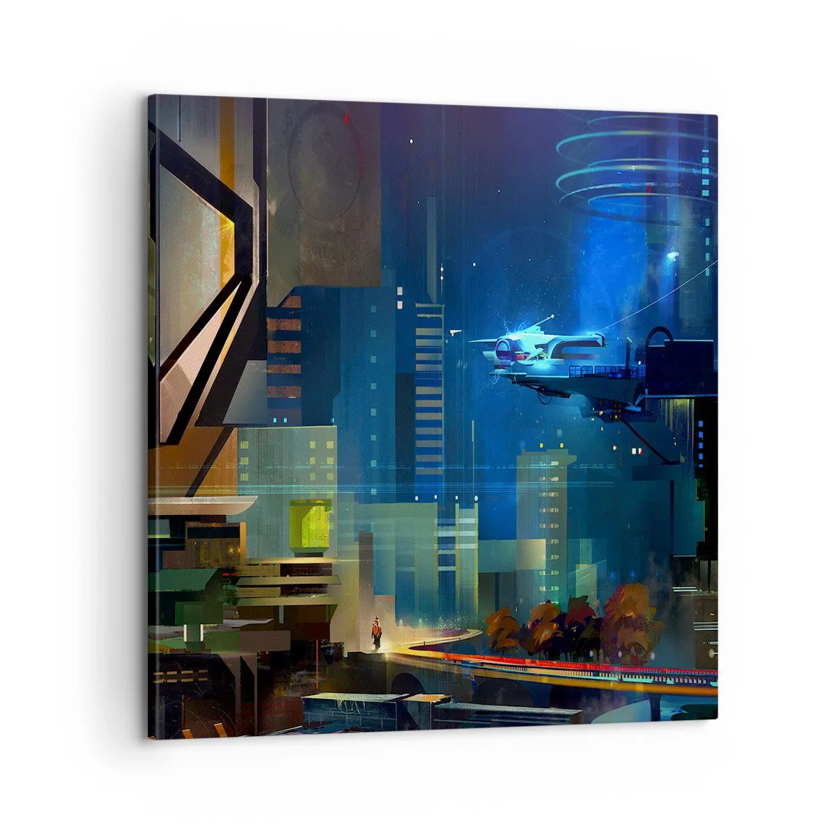 Quadro em tela - Num futuro próximo - 60x60 cm