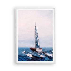 Pôster em moldura branca - Irmandade do vento - 70x100 cm