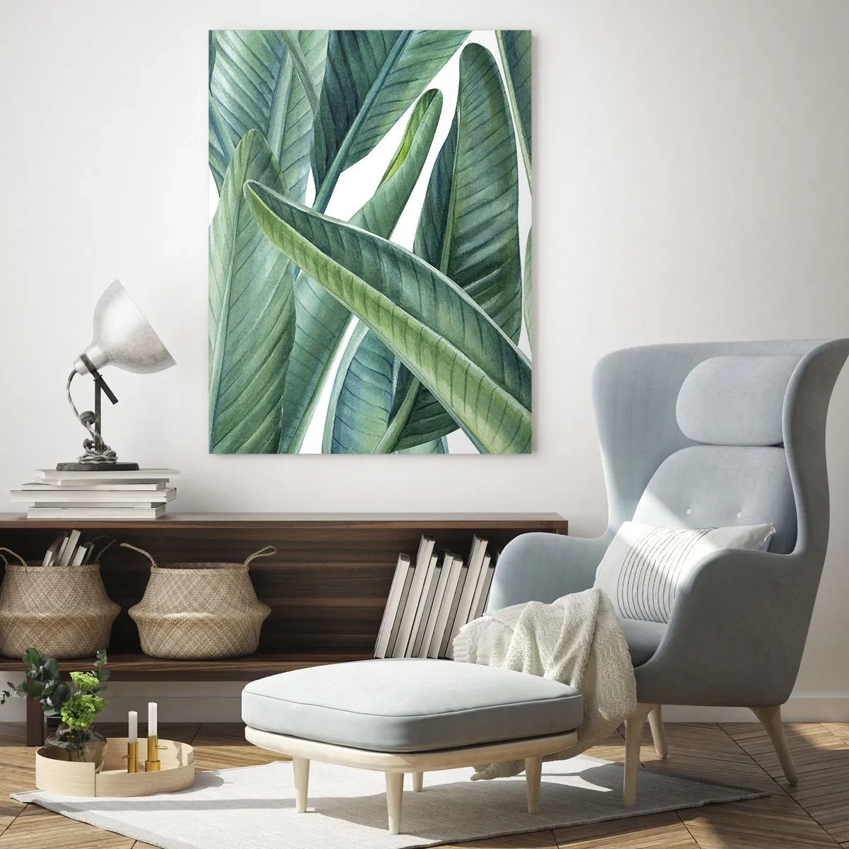 Quadro em vidro - O próprio verde - 50x70 cm