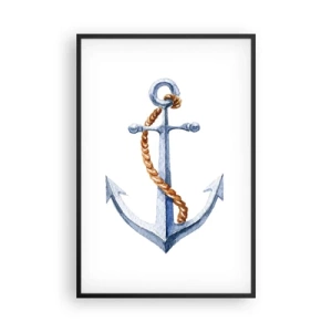 Pôster com moldura preta - Ahoy aventura! - 61x91 cm