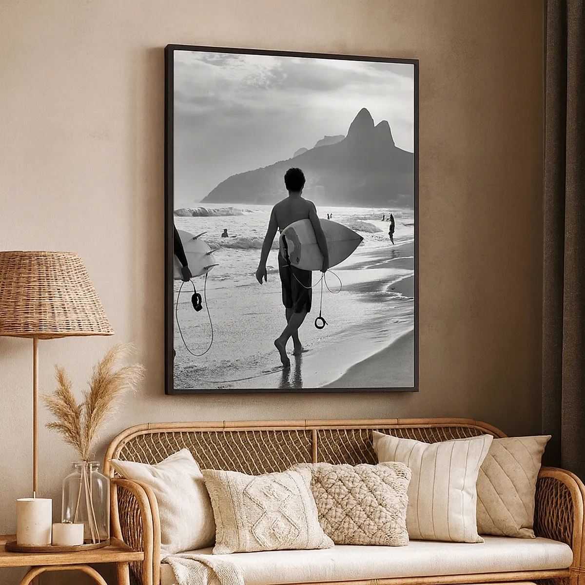 Quadro em tela - Samba para uma onda - 50x70 cm