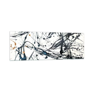 Quadro em vidro - Com ou sem sentido? - 90x30 cm