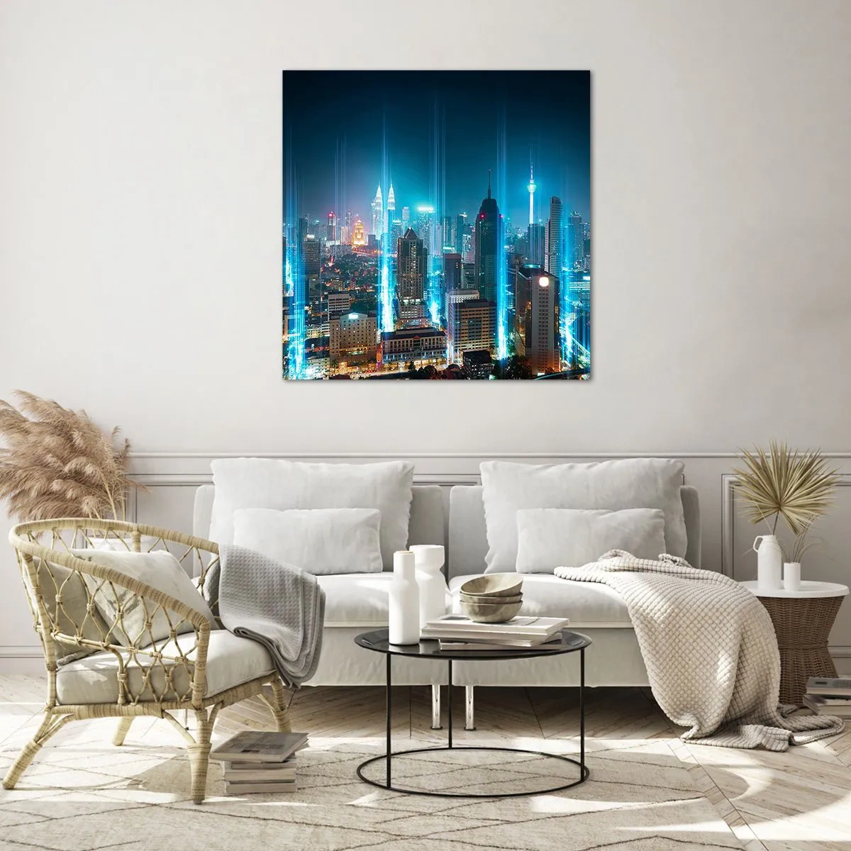 Quadro em vidro - De Berlim para o céu - 70x70 cm