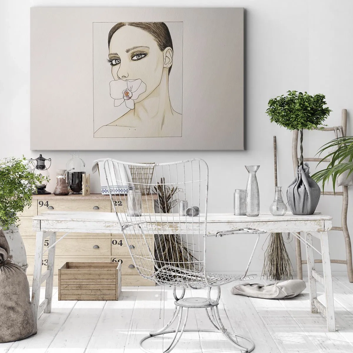 Quadro em tela - Símbolo de elegância e beleza - 100x70 cm