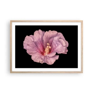 Pôster com moldura de carvalho claro - Direto para o coração - 70x50 cm