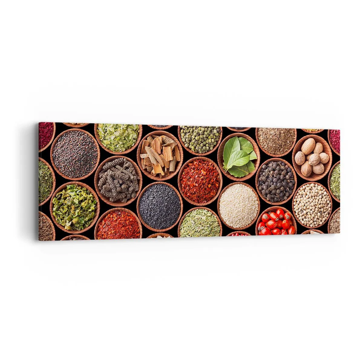 Quadro em tela - Todos os sabores do mundo - 90x30 cm