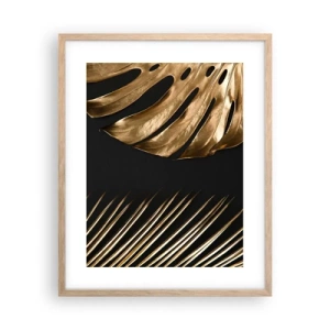 Pôster com moldura de carvalho claro - Diferentes e igualmente caros - 40x50 cm
