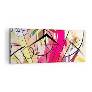 Quadro em tela - Explosão - 120x50 cm