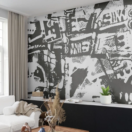 Papel de Parede Standard Eco - Ordem ou caos? - Abstração, Gráficos, Pedaço - 350x256 cm