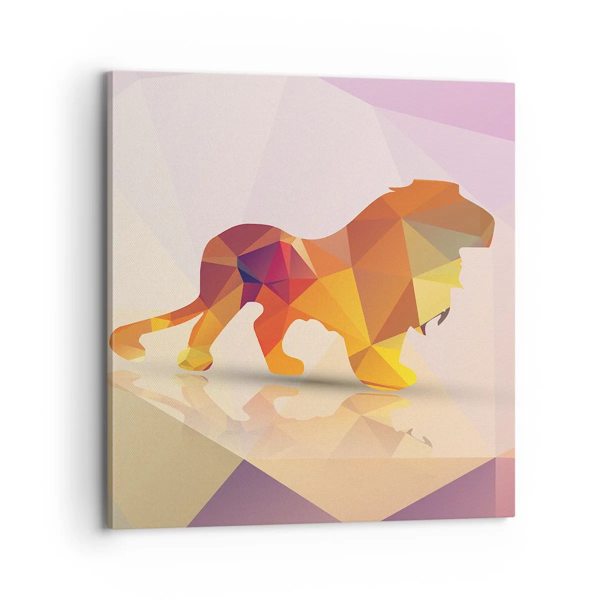 Quadro em tela - O rei em diamante - 70x70 cm