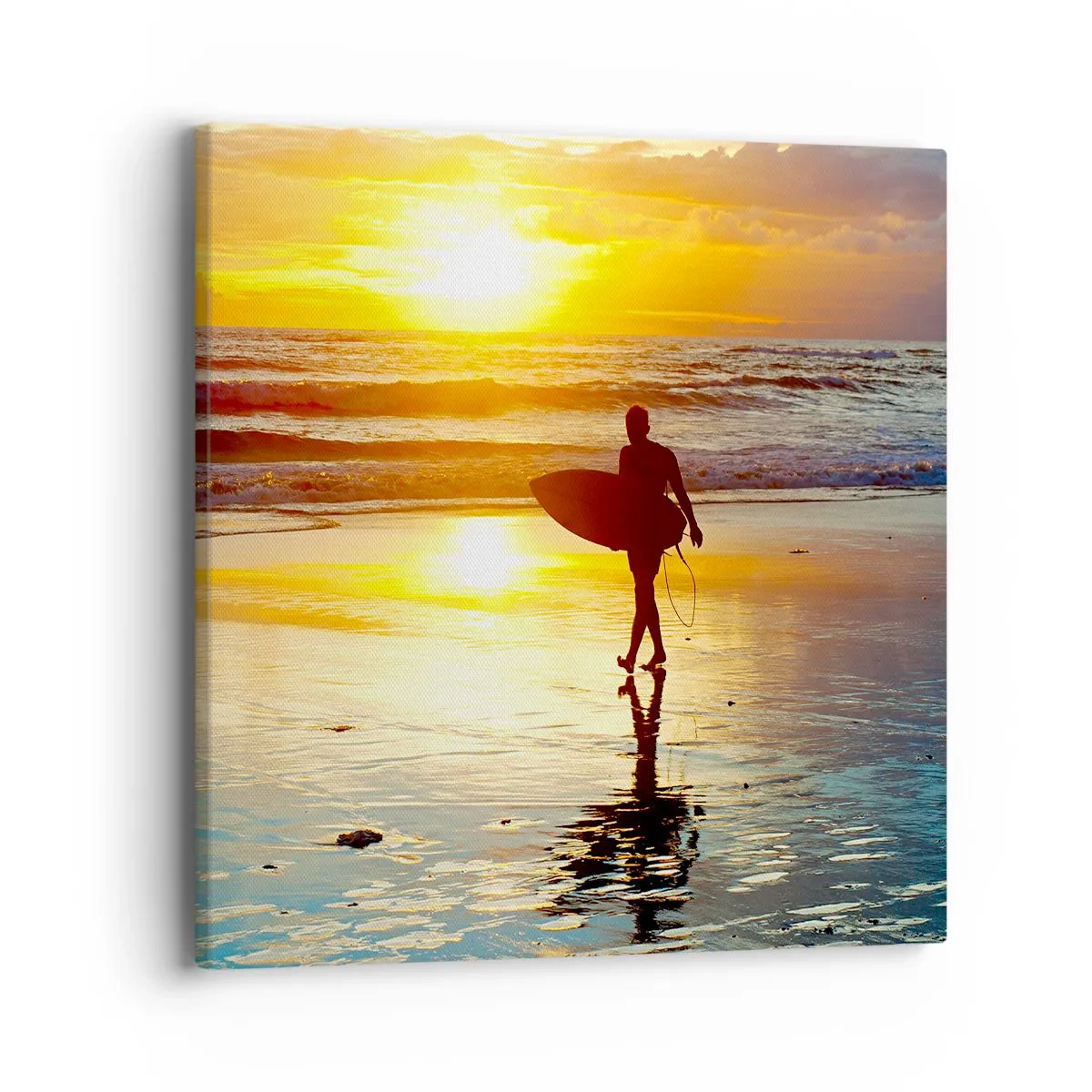 Quadro em tela - O Retorno do Guerreiro - 40x40 cm