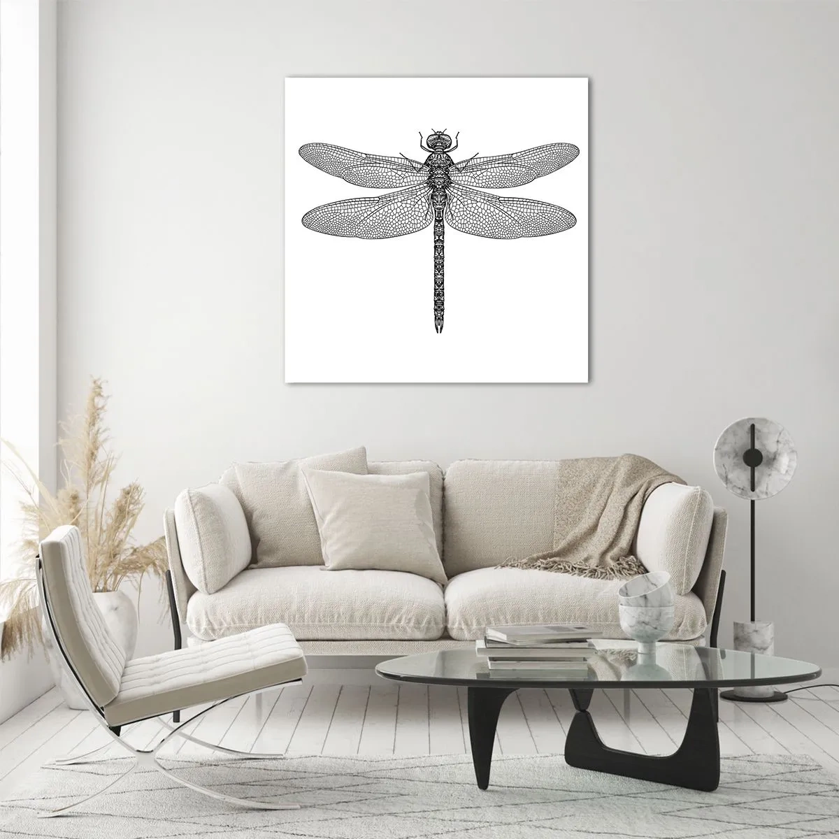 Quadro em vidro - Precisão da natureza - 60x60 cm