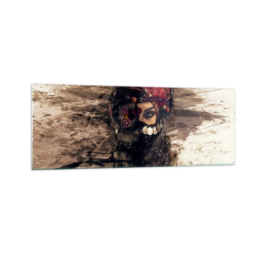 Quadro em vidro - Perturbador, para dizer o mínimo - 140x50 cm