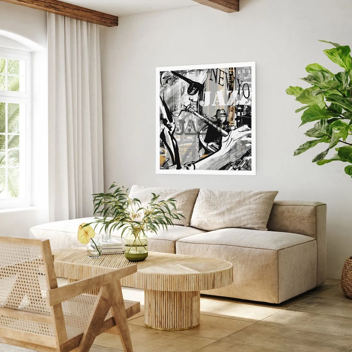 Pôster - Ao ritmo de Nova Iorque - 60x60 cm