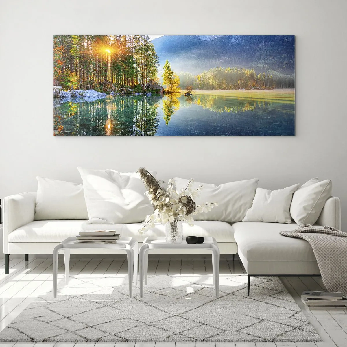 Quadro em vidro - Majestade e doçura - 100x40 cm