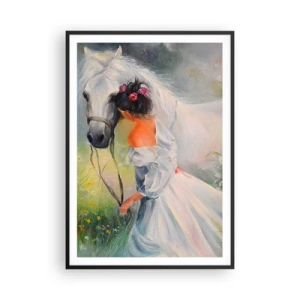 Pôster com moldura preta - Como um belo sonho - 70x100 cm