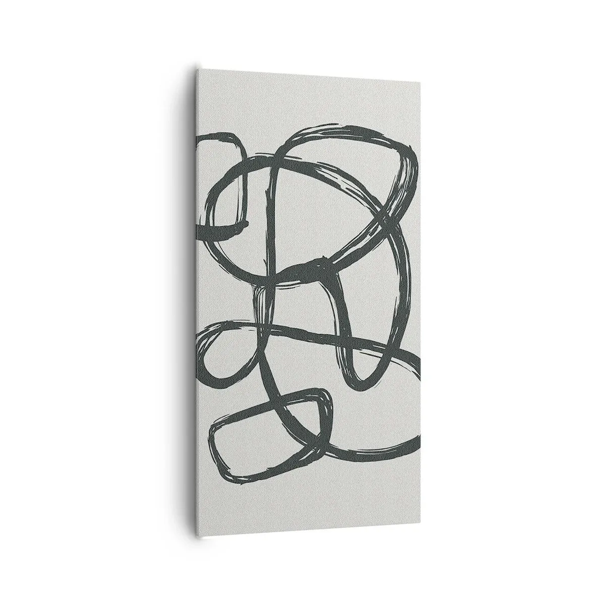 Quadro em tela - Abstração em loop - 65x120 cm