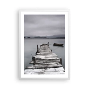 Pôster em moldura branca - Amanhã pode ir - 50x70 cm