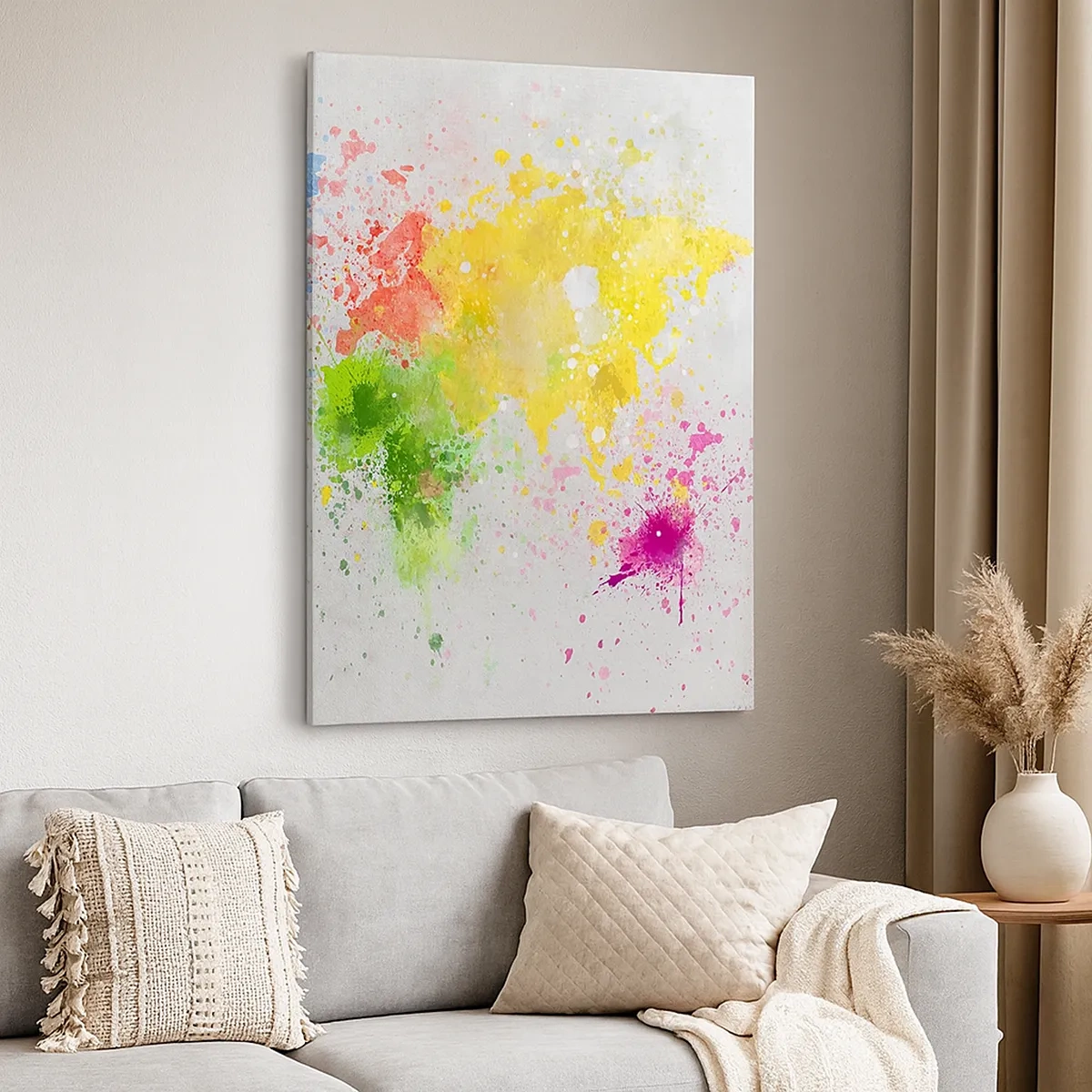 Quadro em tela - Todas as cores do mundo - 50x70 cm