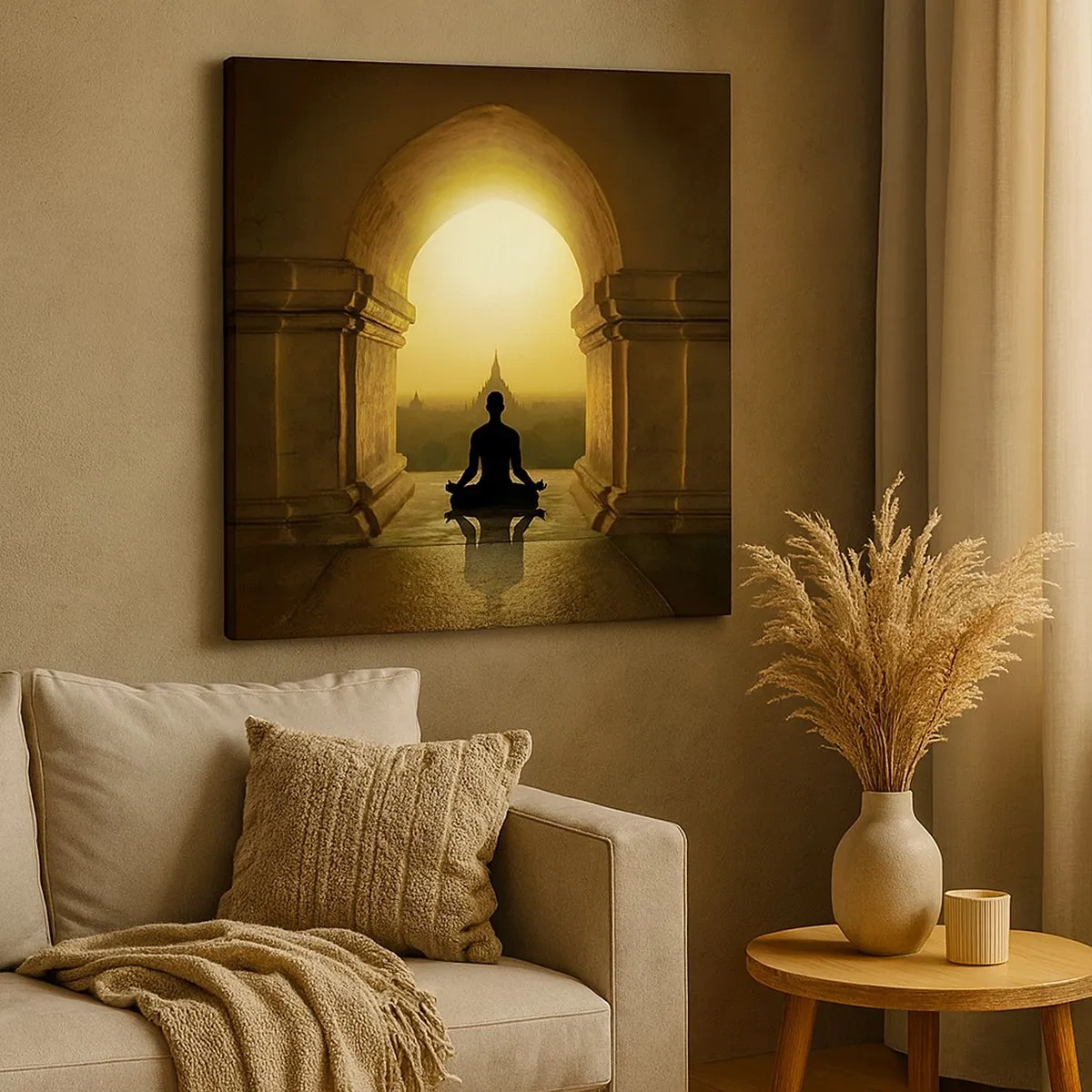 Quadro em tela - Harmonia completa - 30x30 cm