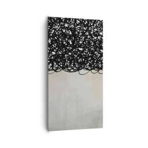 Quadro em tela - Abstração turbulenta - 65x120 cm