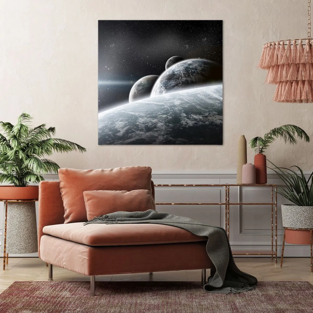 Quadro em tela - Música cósmica das esferas - 60x60 cm
