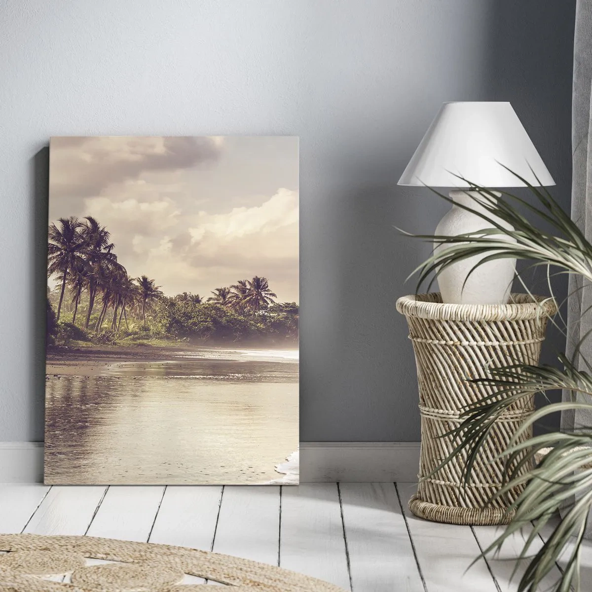 Quadro em tela - Carícia das ondas - 50x70 cm
